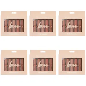 Set de Lápiz labial Mate Five Bare Beauty Creations - Venta al por Mayor 6 Sets (TJLS1-SET)