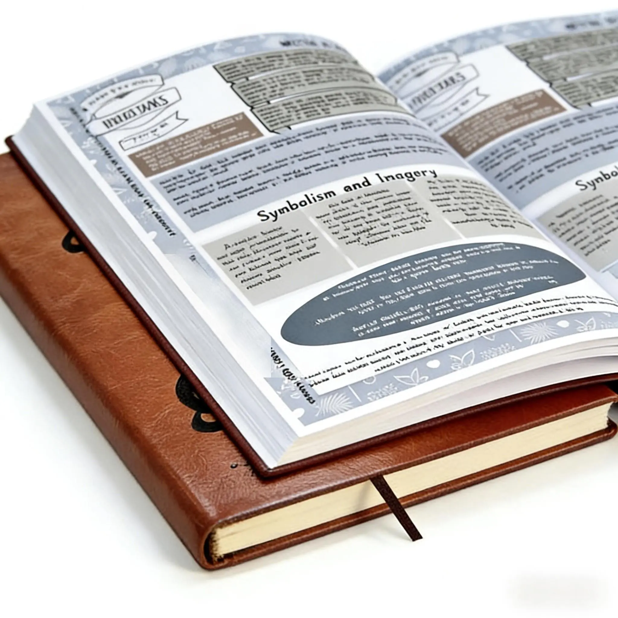 66-Page Bible Study Guide & Devotional Journal - PU Leather Cover, Scripture Summaries, Daily Reflections | Beginner-Friendly Spiritual Growth Notebook | Christian Gift Idea (Brown)
