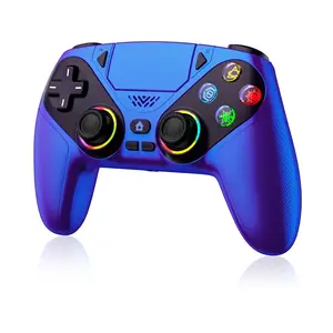 Dualpack RGB Wireless Controller Compatible with PS5 and PC, Hall Effect Triggers, Programmable Buttons, Turbo Mode, Dual Vibration Gamepad Bonadget