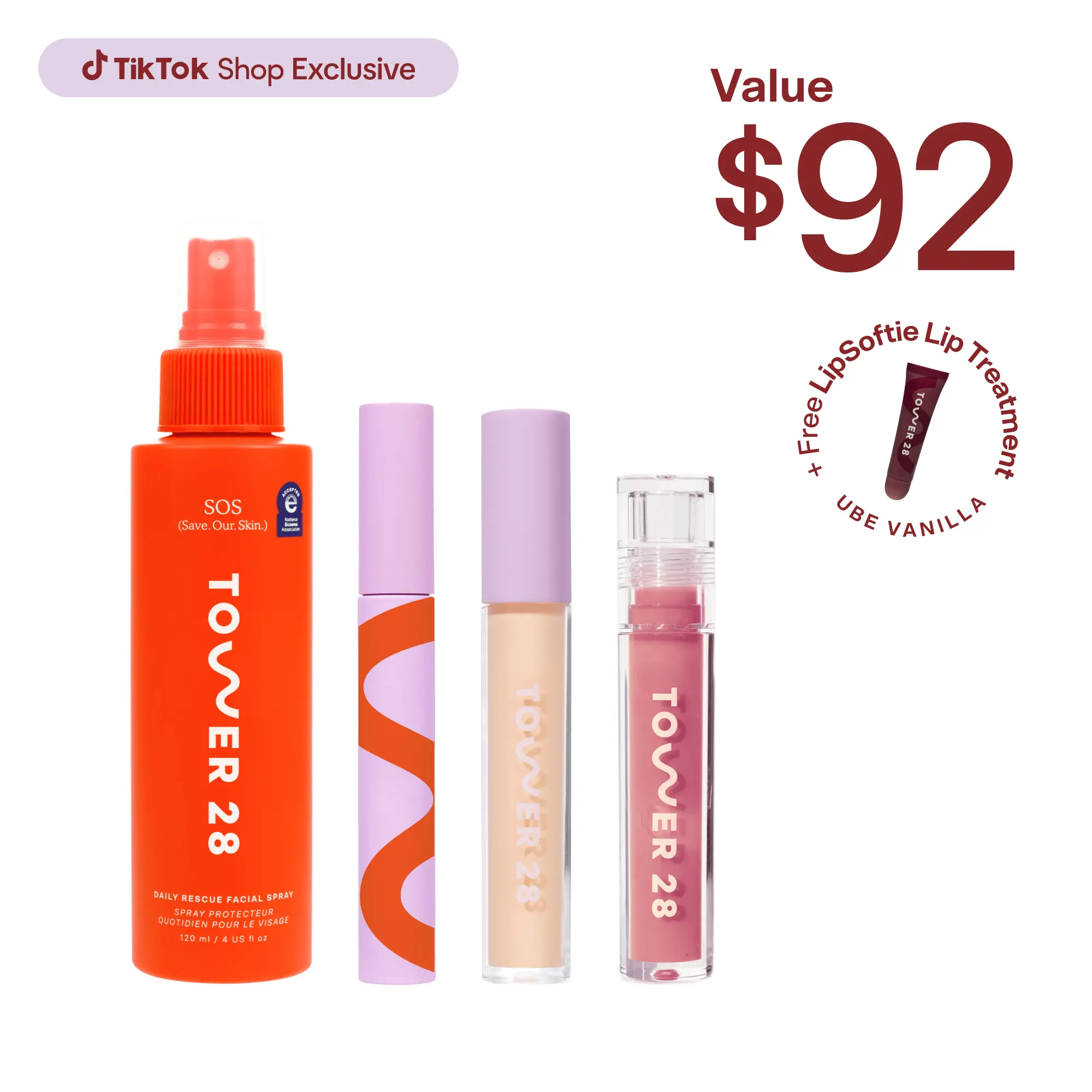 Tower 28 Essentials Set - 4-Step Makeup Routine for Sun-Kissed Fresh-Faced Look