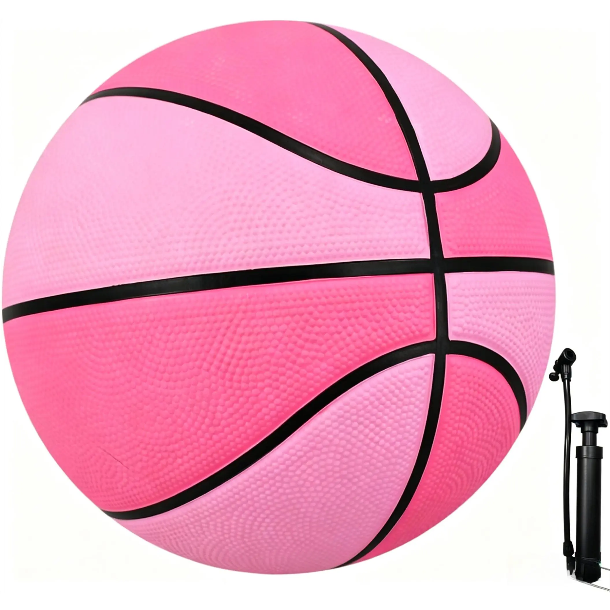 25.5''/27.5''/29.5'' Outdoor Basketball Ball Excellent Elasticity/Grip Rubber Basketballs with Pump, Durable Size 3/5/7 Outdoor/Indoor Basketball