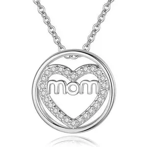 YBMYCM Mother Day Pendant Necklace Trendy Double Chain Necklace Choker Party Jewelry Gifts