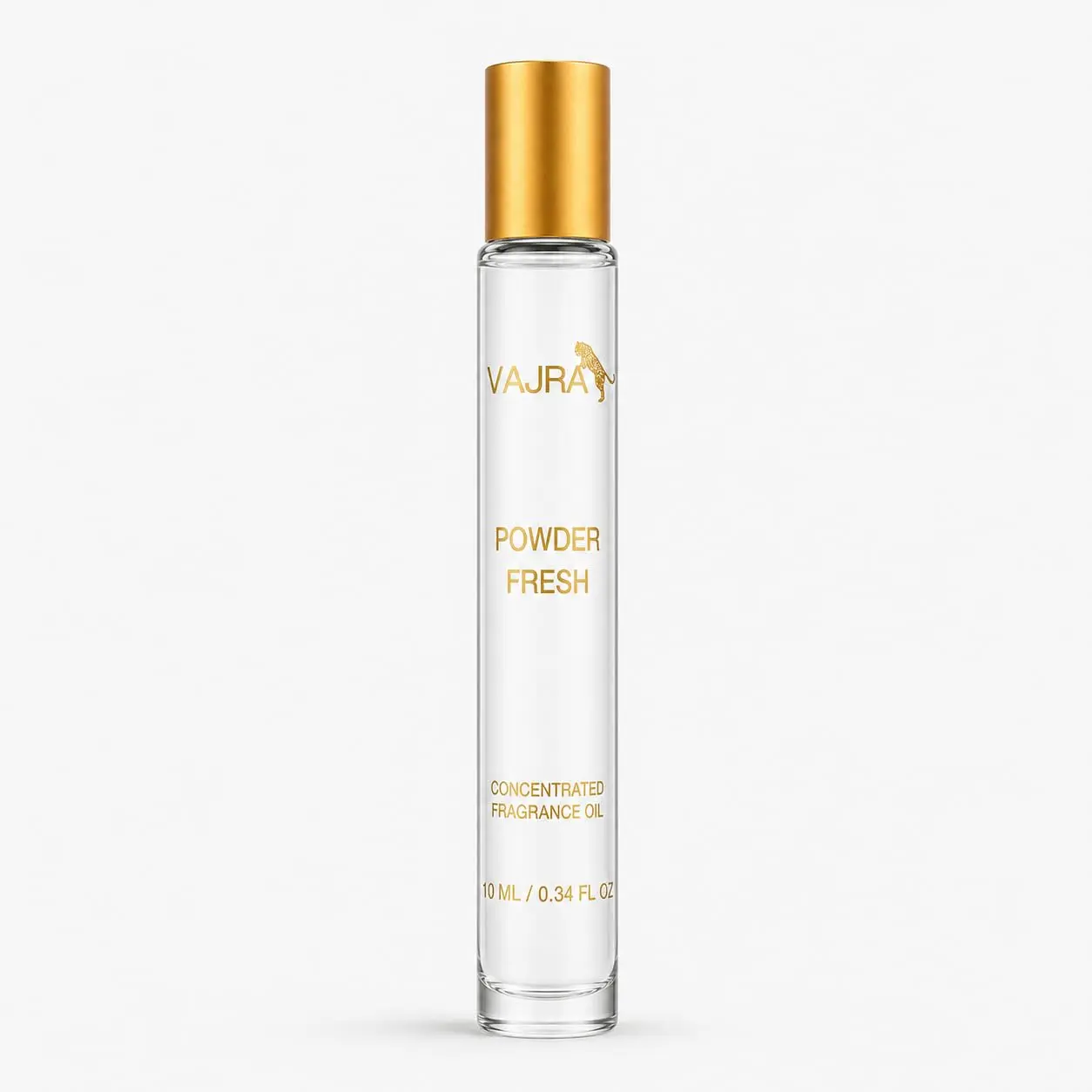 VAJRA Powder Fresh Highly Concentrated Perfume Roll On Oil Alcohol-Free, Long-Lasting, Travel Size Fragrance Oil 10 ml