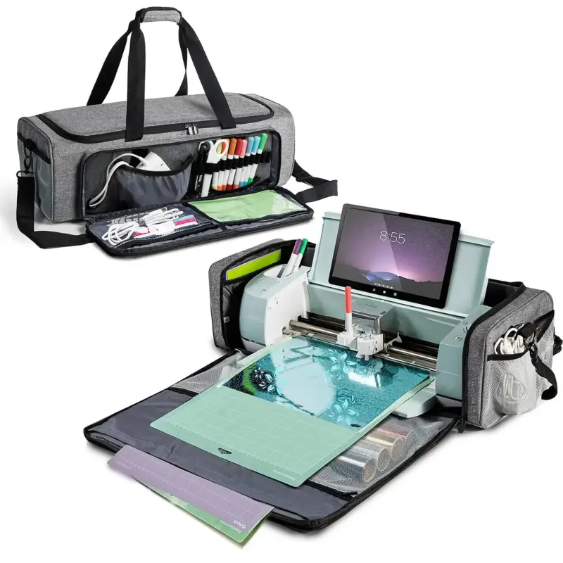 Carrying Case Bag Compatible with Cricut Maker, Maker 3, Explore Air 2, Explore 3, Large Opening Cricket Storage for Cricut Accessories and Suppliers