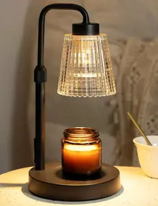 Candle Warmer Lamp with Timer Dimmable, Birthday Gifts for Women Mom, House Warming Gifts New Home Decor, Wax Melt Warmer for Jar Candles with 2 Bulbs