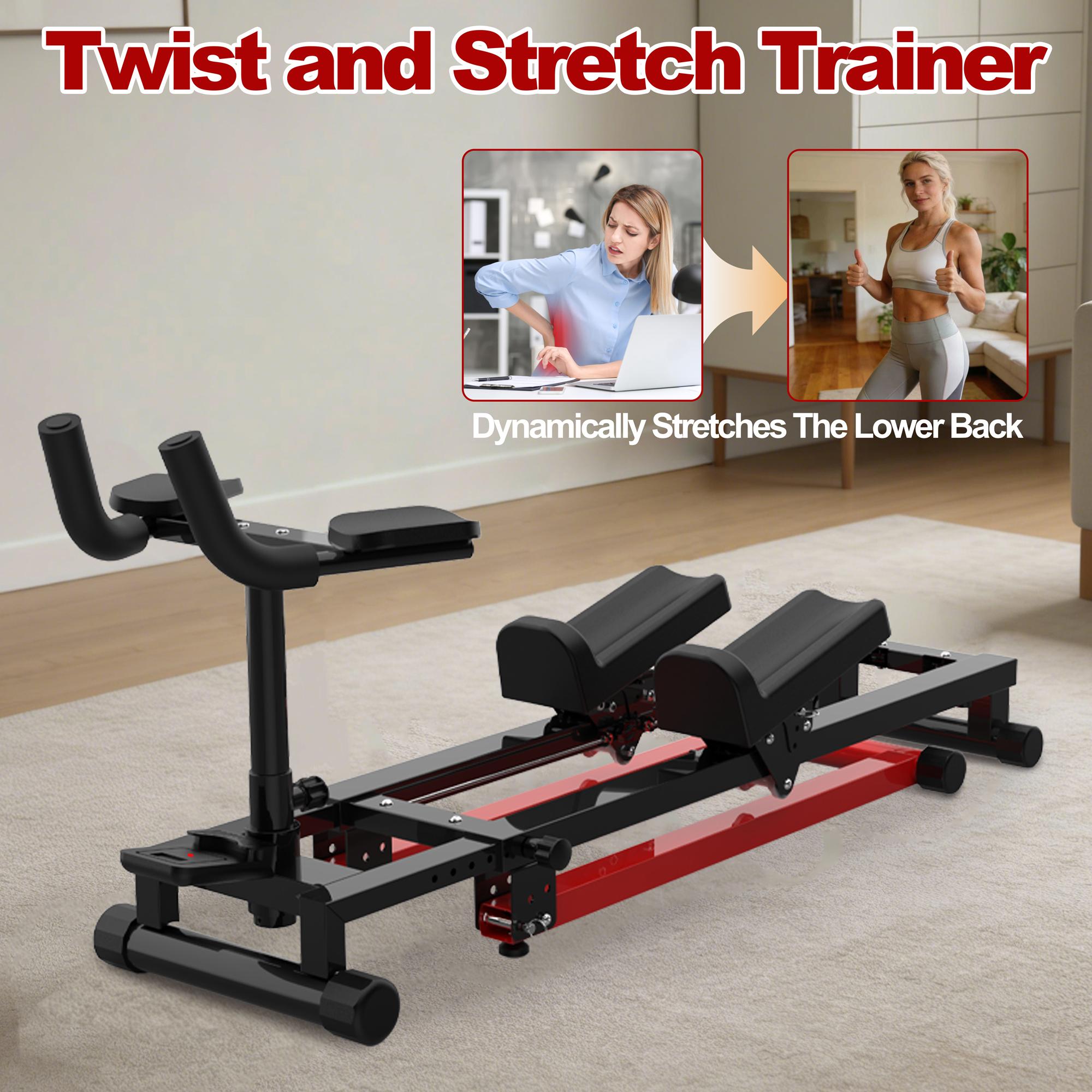 3-in-1 Spinal Twister, Stepper and Waist Shaper, Adjustable Back Stretcher