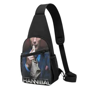 Hannibal  Premium Polyester Crossbody Pack - Portable Daypack with Phone Slot, Power Bank Pocket, Sunglasses Holder & Key Leash