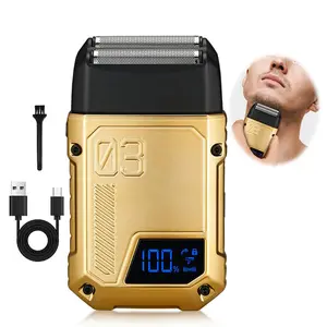 Rechargeable Electric Shaver, Rechargeable Shaver Machine, Cordless Hair Trimmer, Beard Trimmer, Professional Hair Clipper for Men, Great for Gift