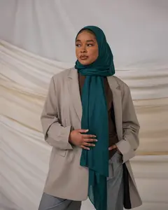 VELA Empress Teal Solid Modal Hijab