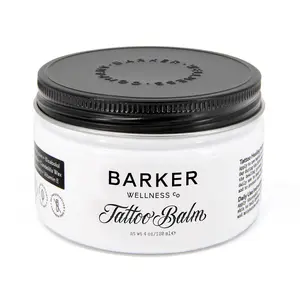 Barker Wellness Tattoo Balm - Preserve and Protect Your Tattoos with Natural Ingredients, Vegan Formula for Black & Color Tattoos, 4 oz - Sunflower