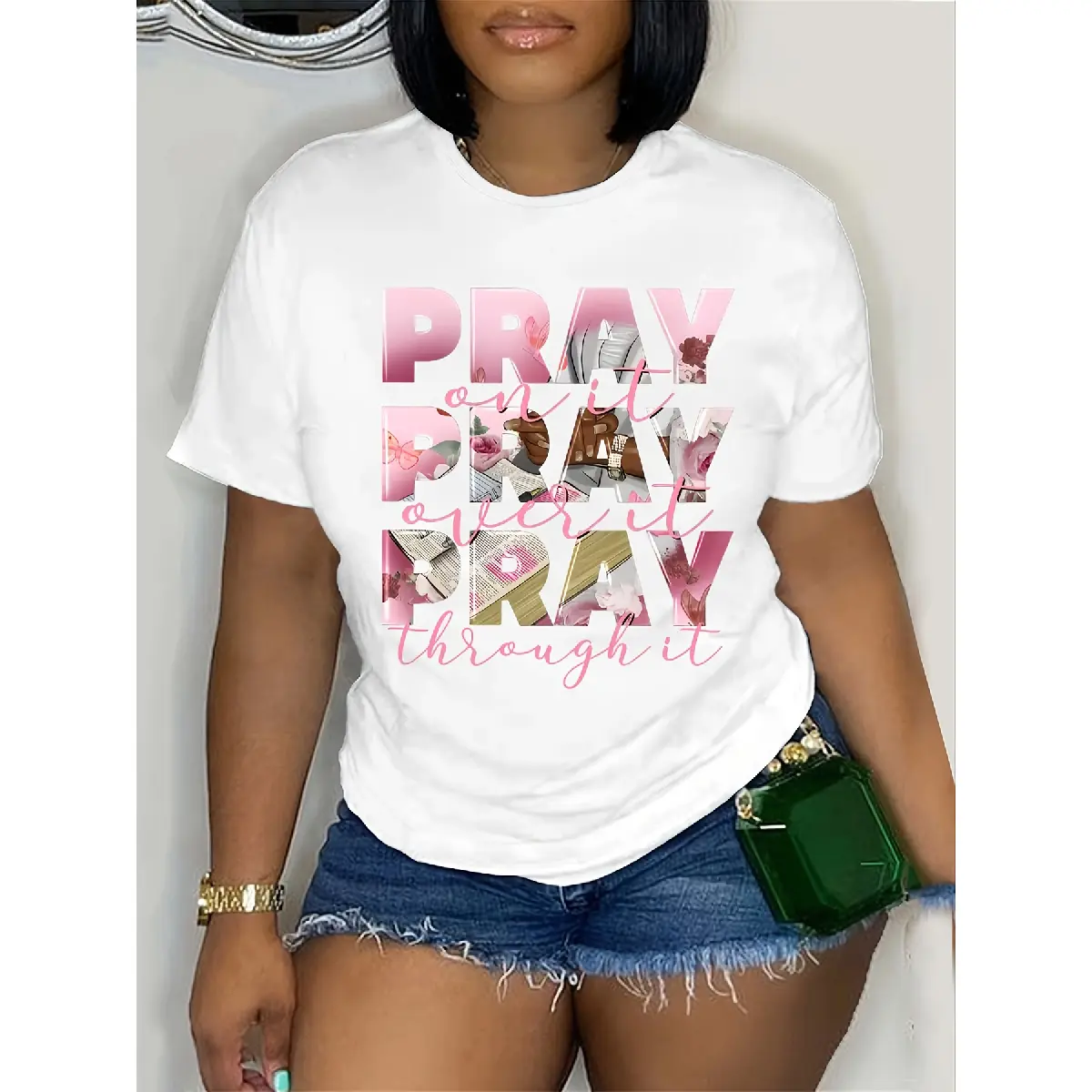Women's pure cotton stylish printed T-shirt