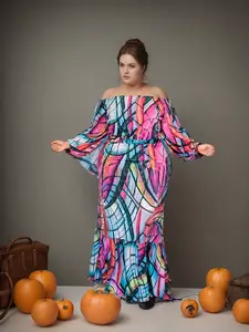 Classic Tie-Dye Print Plus Size Fitted Two-Piece Skirt Set Tb5655, Stylish Women's Casual Wear, Comfortable and Trendy