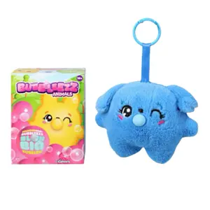 Bubleezz Animals Charmlet Keychain Stress Relief Sensory Toy - Tiny Clip-On Plush Pals for Backpacks & Purses - Collectible & Gift-Ready - Fun for Kids
