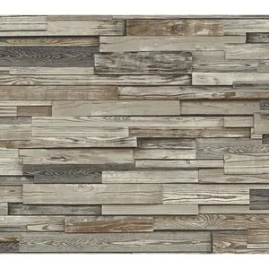 NextWall Reclaimed Wood Plank Peel and Stick Wallpaper Roll NextWall Reclaimed Wood Plank Peel and Stick Wallpaper Roll