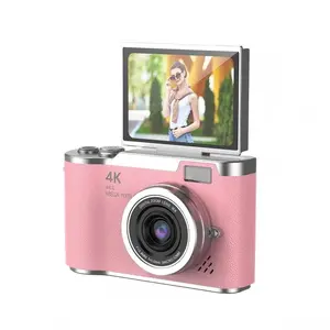 High-Definition 4K Flip Screen Retro Digital Camera, Ideal for Campus Travel Photography, Ccd Camera for Clear Images
