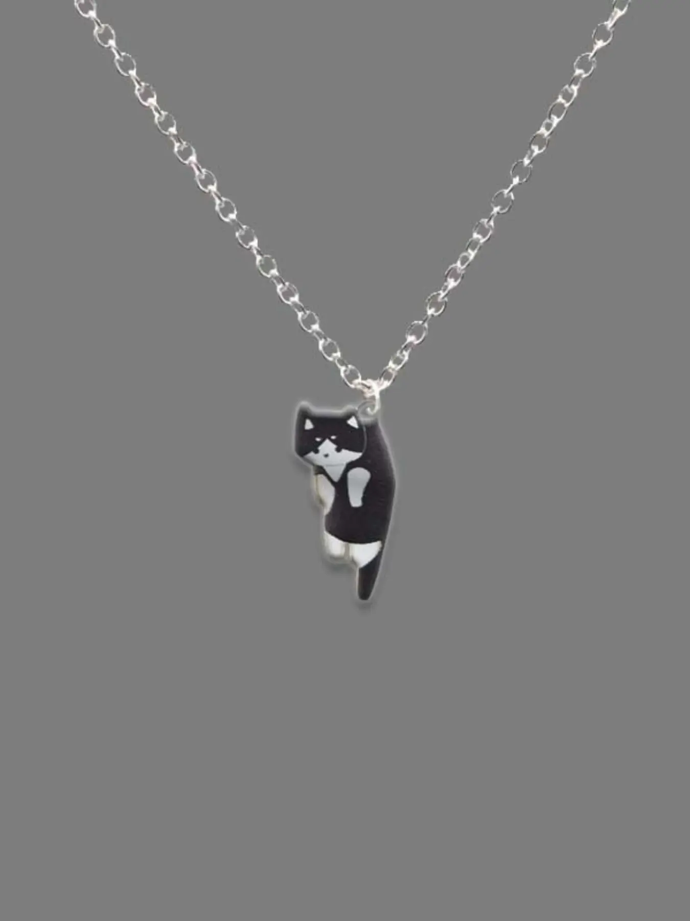 Adorable Cartoon Cat Pendant Necklace - Cute Black & Brown Cat Design - Fun Couple/BFF Matching Jewelry Gift - Non Tarnish Necklace - Daily Wear Necklace - Minimalist necklaces - Dainty necklaces