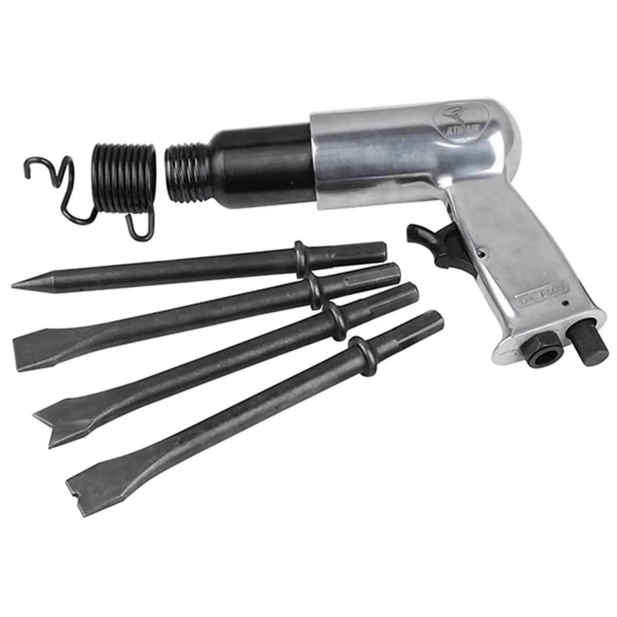 ATD Tools Heavy-Duty Long-Stroke Hammer Kit - Hand Tools Hardware with Quick Change Retainer, 3,500 BPM, for Peening Tasks, Riveting