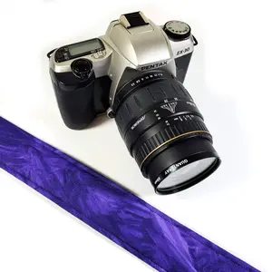 Purple Camera Strap - Textured Purple Camera Strap - Double Padded Comfortable-D