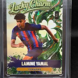 Lamine Yamal Raw Sports Single Card Lucky Charm, 1/1 Wild Card SSP
