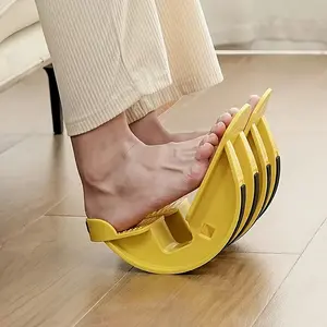 Achilles tendon and calf stretching wheel, oblique pedal yoga fitness rehabilitation tool, suitable for home balance training-non-electric plastic pair