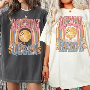 Hippie Disco Bride Disco Bachelorette Party Shirts Favors 70s Bachelorette Brides Last Disco Groovy Bride Vegas Bachelorette Bach And Boujee 3W