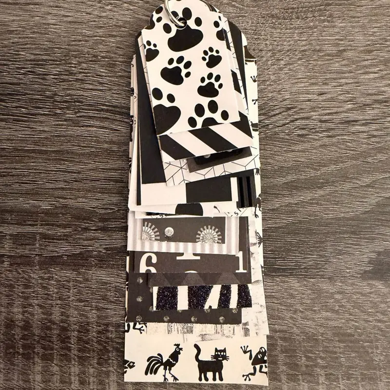 Black and white tags Black and white tags