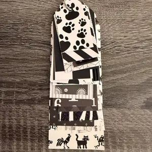 Black and white tags