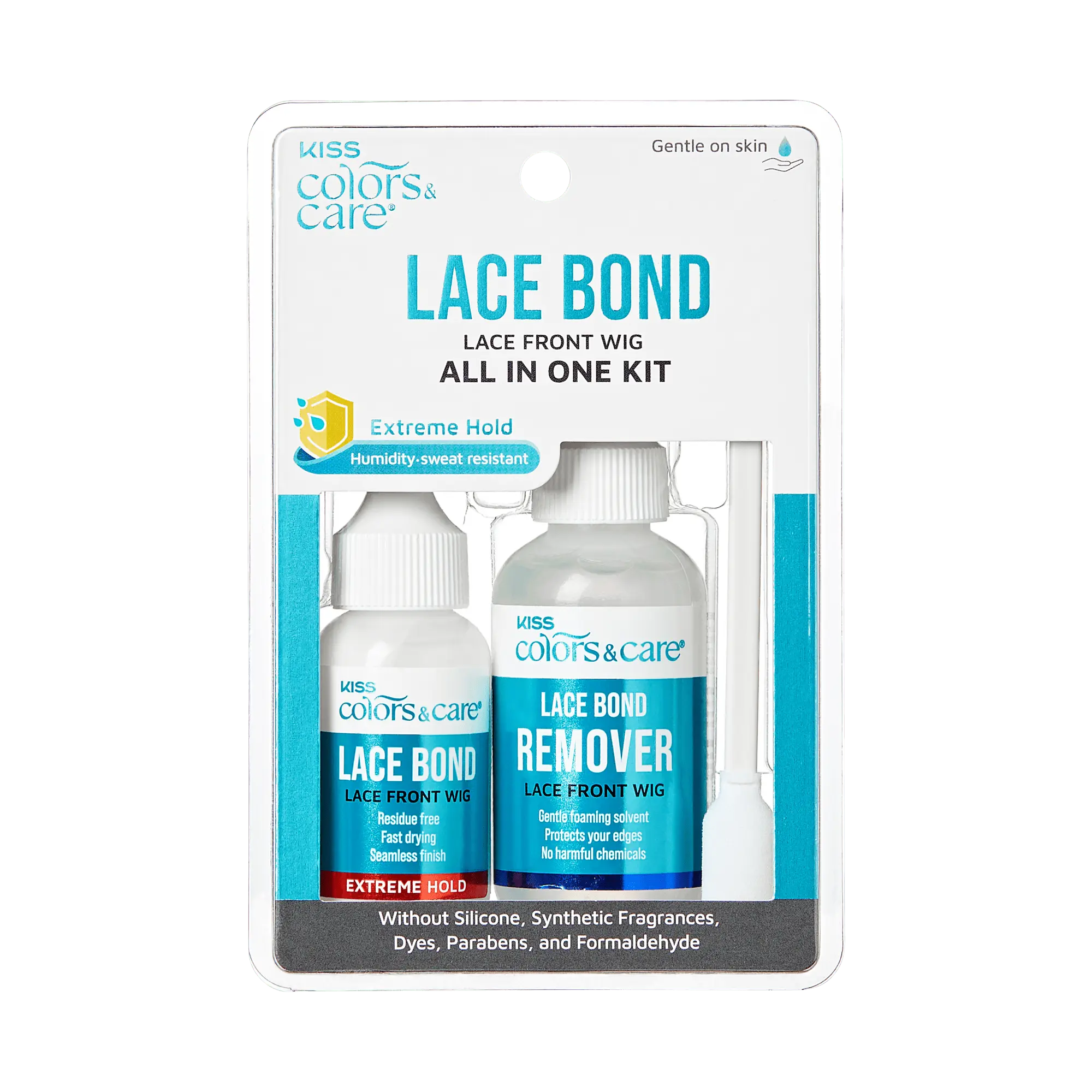Kiss Colors & Care Lace Bond Glue and Remover Kit | All-In-One Kit, Wig Glue, Hair Care