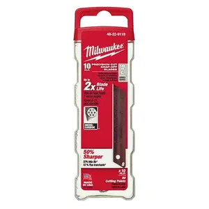 Milwaukee 48-22-9118 10PC 18mm Precision Snap Blades