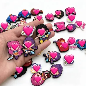 K-Pop Style PVC Shoe Charms Set (20PCS) | Cute Cartoon Clog Decorations | Harajuku Aesthetic Shoe Accessories | Unique Fashion Gift for Fans