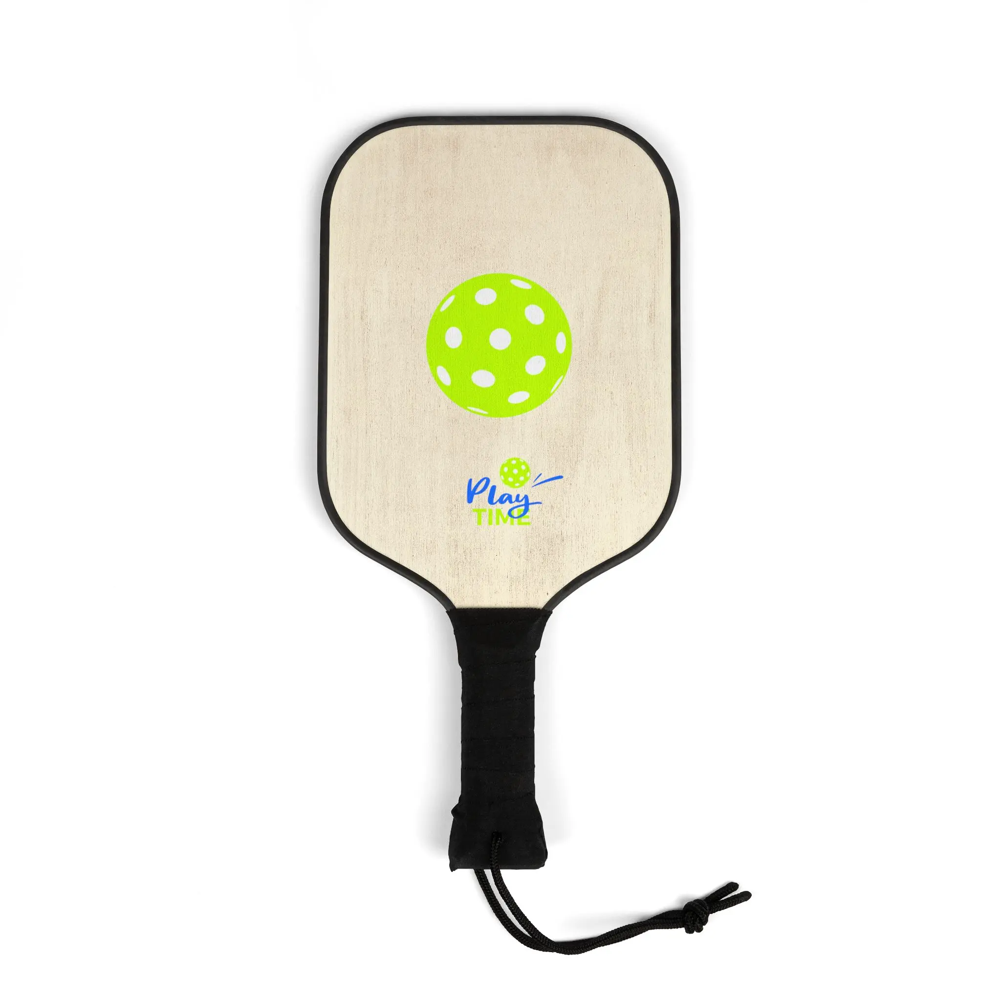 Neon Dotted Wiffle Ball Pickleball Paddle Kit | Paddle and Balls