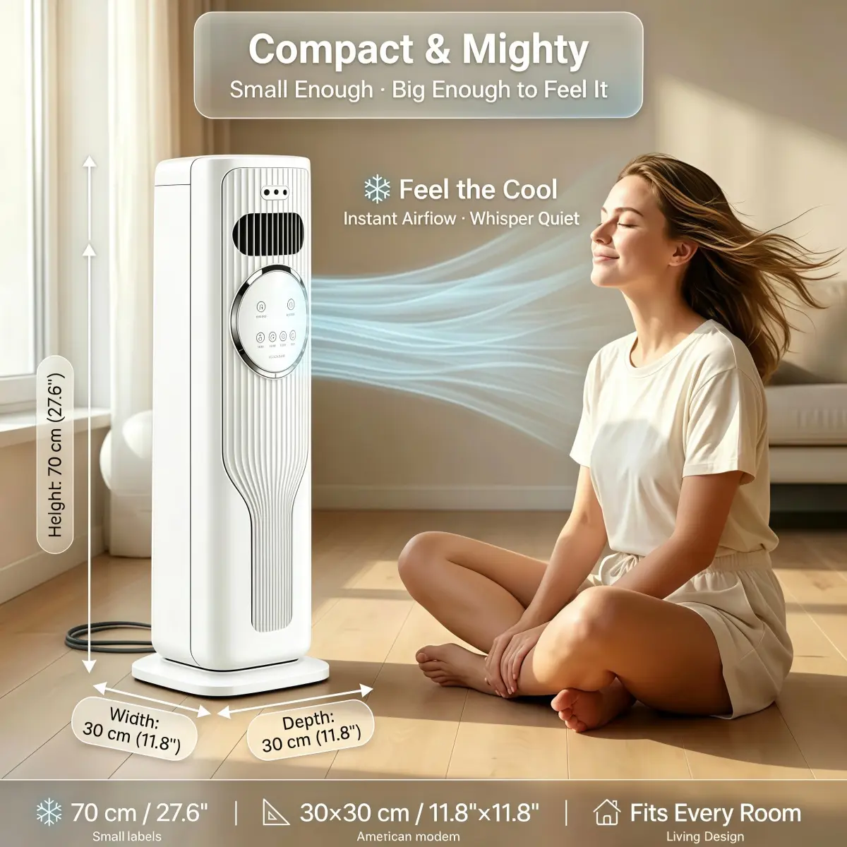 2026 New Arrival 12000BTU Portable Air Conditioner - Ice Crystal Air Cooler Fan（Water & Ice）Ultra Quiet Fast Cooling Mobile AC, Smart 24H Timing Energy Efficient, Suitable for Bedroom Office Living Room, Summer Comfort Cool All Day, TikTok Mid Year Sale