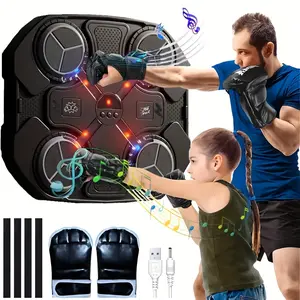 2025 New Music Boxing Machine, Boxing Machine Upgrade 2.0 Music Boxing Parent-Child Game, Wall Mounted Home Fitness Equipment, Music Wall Boxing Machine, Boxing Equipment, No Batteries Required