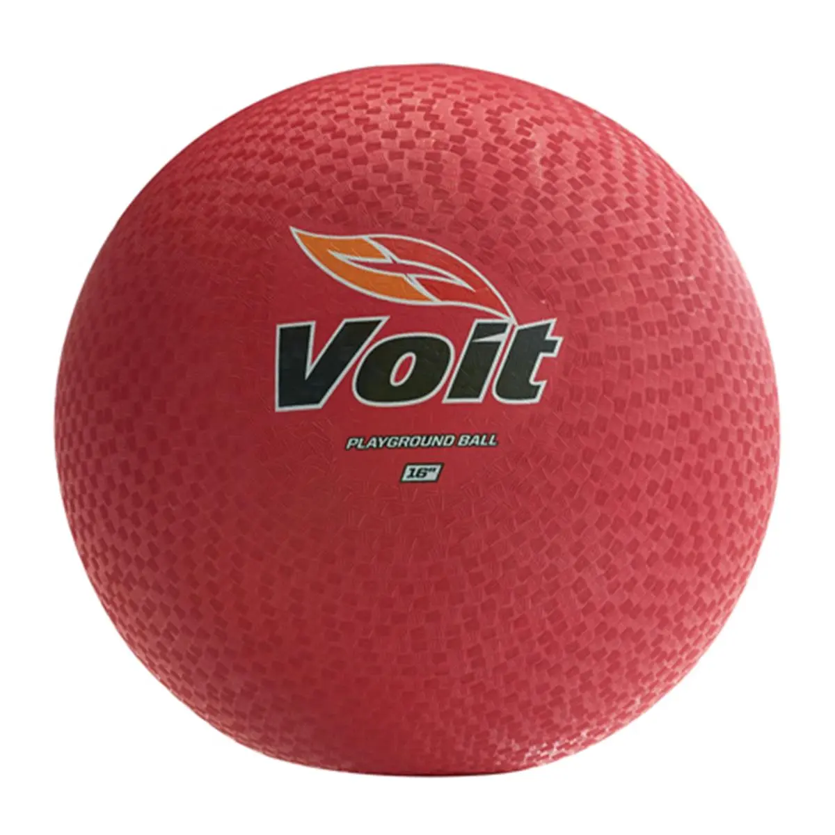Voit 16 in. High-Quality Low-Impact Playground Ball, Red for Kids' Activities