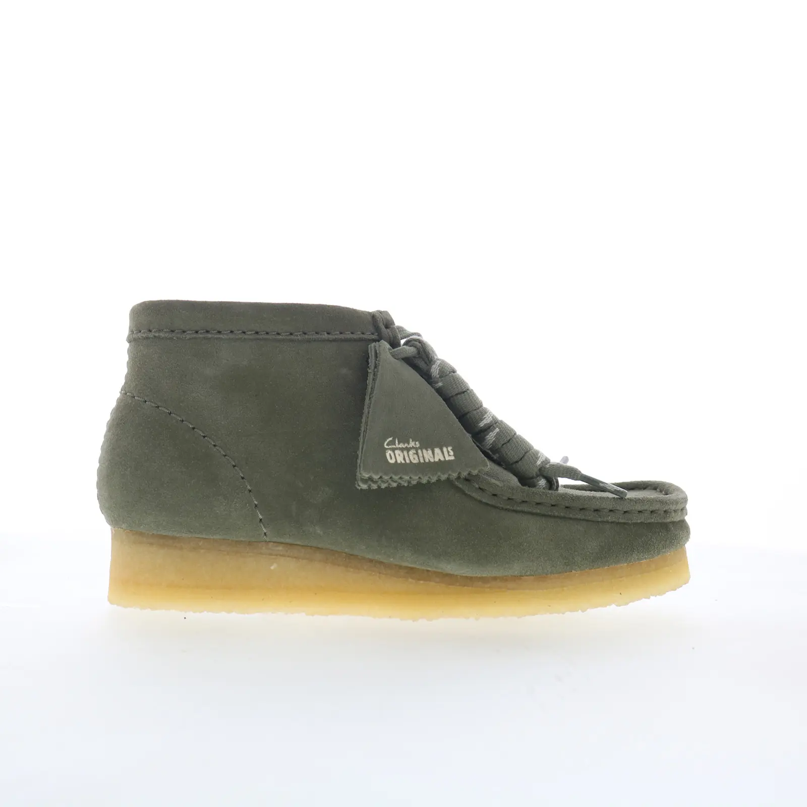 Clarks Wallabee Boot 26179160 Womens Green Suede Lace Up Chukkas Boots