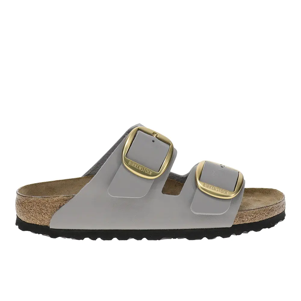 BIRKENSTOCK Womens Arizona Buckle Birko-Flor Footbed Casual Sandals Casual - Grey