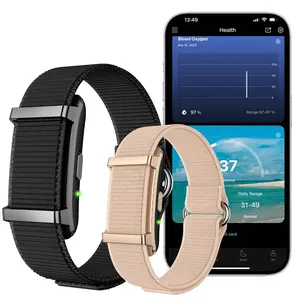 Smart wristband, wearable activity and fitness tracker strap, 24-hour sleep tracker, all day continuous monitoring device, Heart Rate Monitor, multiple sports mode smart wristband, with free APP, two colors to choose from, gift for friends and family