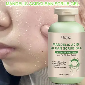 200g Exfoliating Scrub Gel, Gentle Physical Exfoliant, Low Allergenic, No Fragrance, Deep Cleansing Makeup Remover, Suitable for All Skin Types