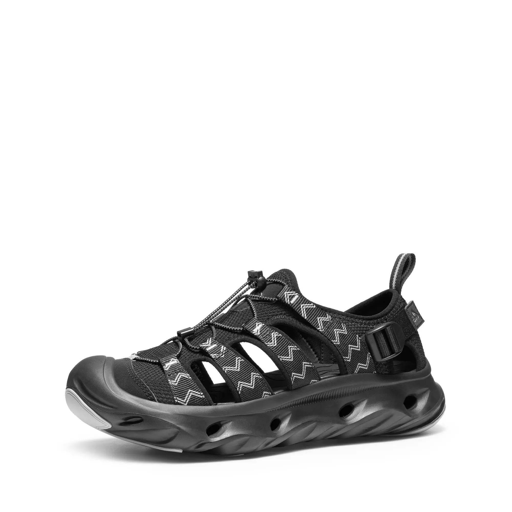 NORTIV 8 Unisex Adjustable Closed-Toe Sandals - Multi-Size Trail Shoes with Toe Cap, Cushioned Upper, Breathable Sole, Arch Support, Easy-On Design for Summer Walking, Adjustable Sandals tiktokshopbacktoschool, Arch Support Insoles, Lightweight Sandals, S