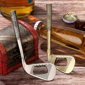 Golf Club Bottle Opener, Side Bottle Opener, Golf Ball Holder & Beverage Accessory, Durable Golf Club Bottle Opener for Golfers, Perfect Gift for Golf Enthusiasts