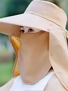 Stylish Wide Brim Hat for Beach Vacation, Face Covering, Travel Accessory, Fashionable Simple Design, Perfect for Summer Holidays