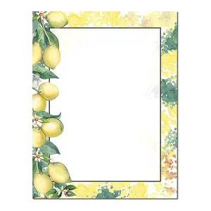 Lemon Branch Letterhead Laser & Inkjet Printer Paper, 25 Sheet Pack (olh924)