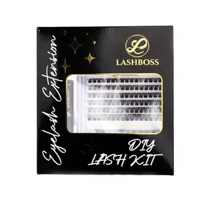 LashBoss DIY Eyelash Extension Kit with Customizable Design for Makeup Use