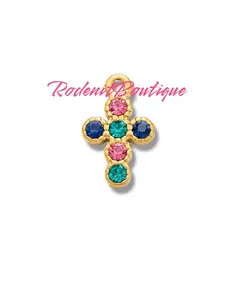 Cruz zirconia charm