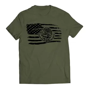 Proud Mexican American Flag Men's Graphic T-Shirt
