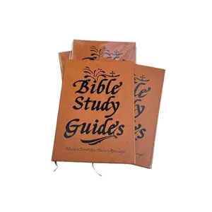 A5 PU Leather Bible Devotional Journal, 66-Page Hardcover Christian Faith & Prayer Study Notebook