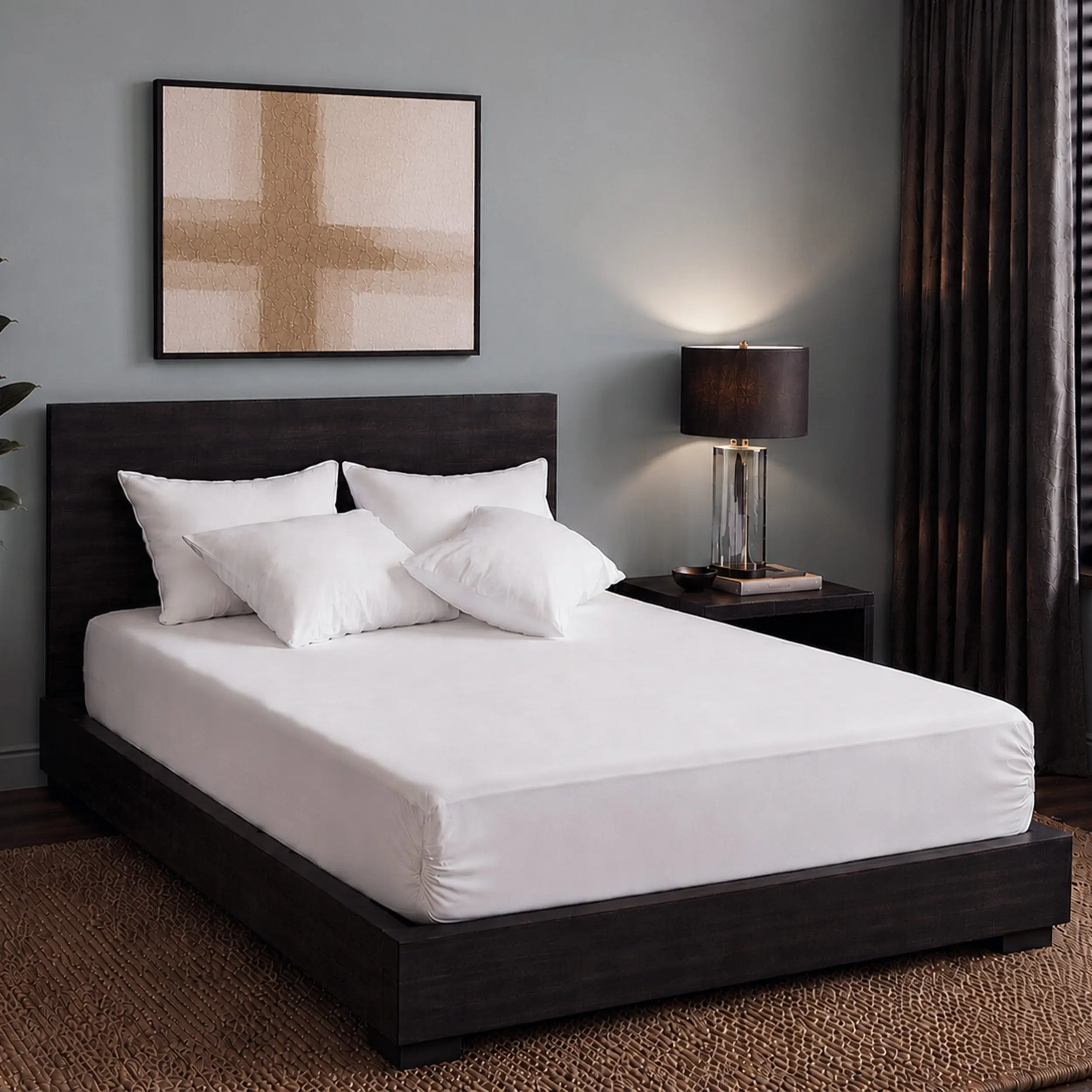 Protect-A-Bed AllerZip Waterproof Mattress Encasement Zippered 6-Sided Bed Bug Proof Cover Hypoallergenic Breathable Fits 6-11 Inch Low Profile Mattress