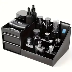 Multi-layer Compartment Makeup Organizer, Neat Storage for Cosmetic Tools, Essential Organizer for Vanity. Also for Office Supplies & Home Organization, Classic Space-Saving Cosmetic Multilayer Storage Box, Cosmetics Organizer