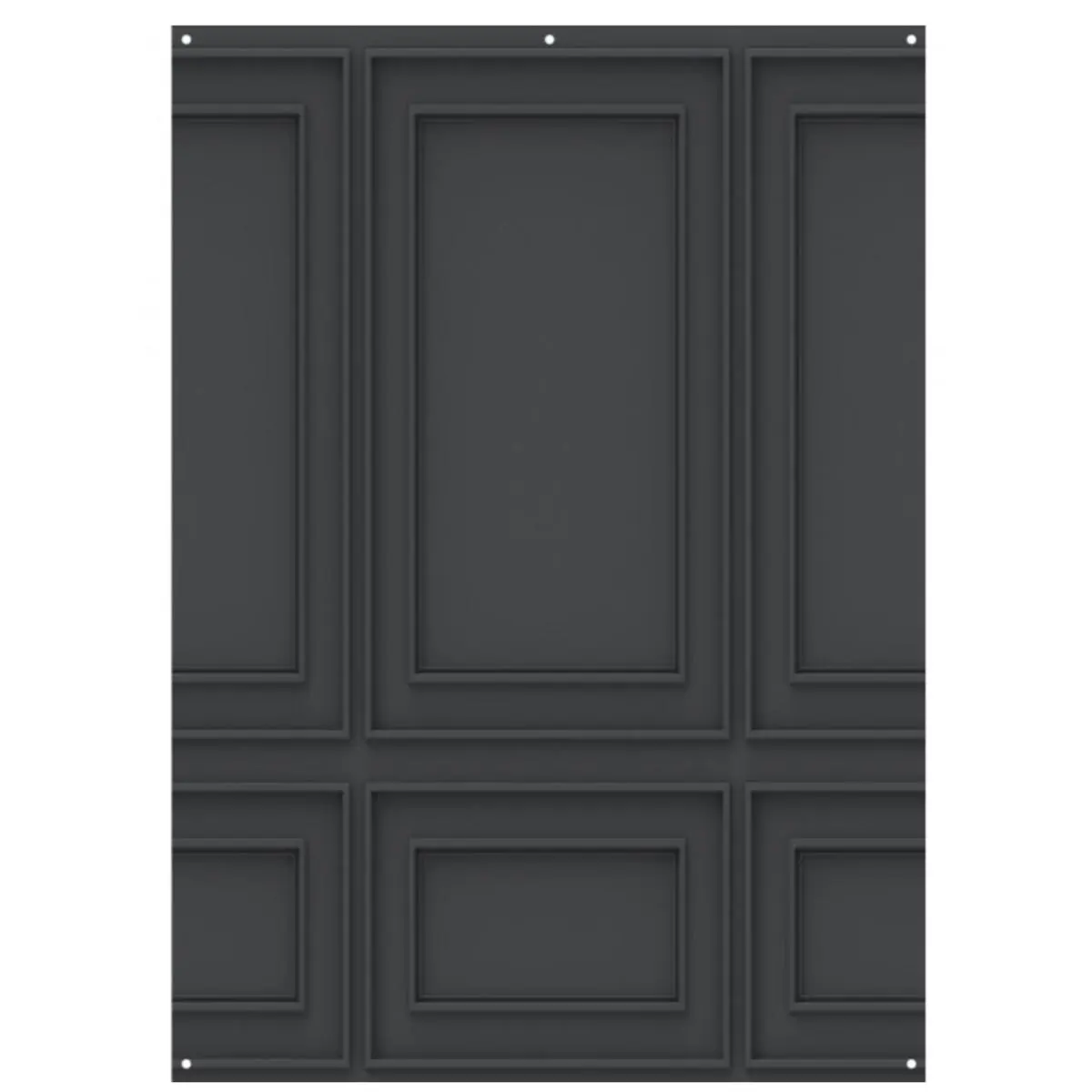 Westcott X-Drop Matte Vinyl Backdrop, Dark Wall Molding, 5x7'