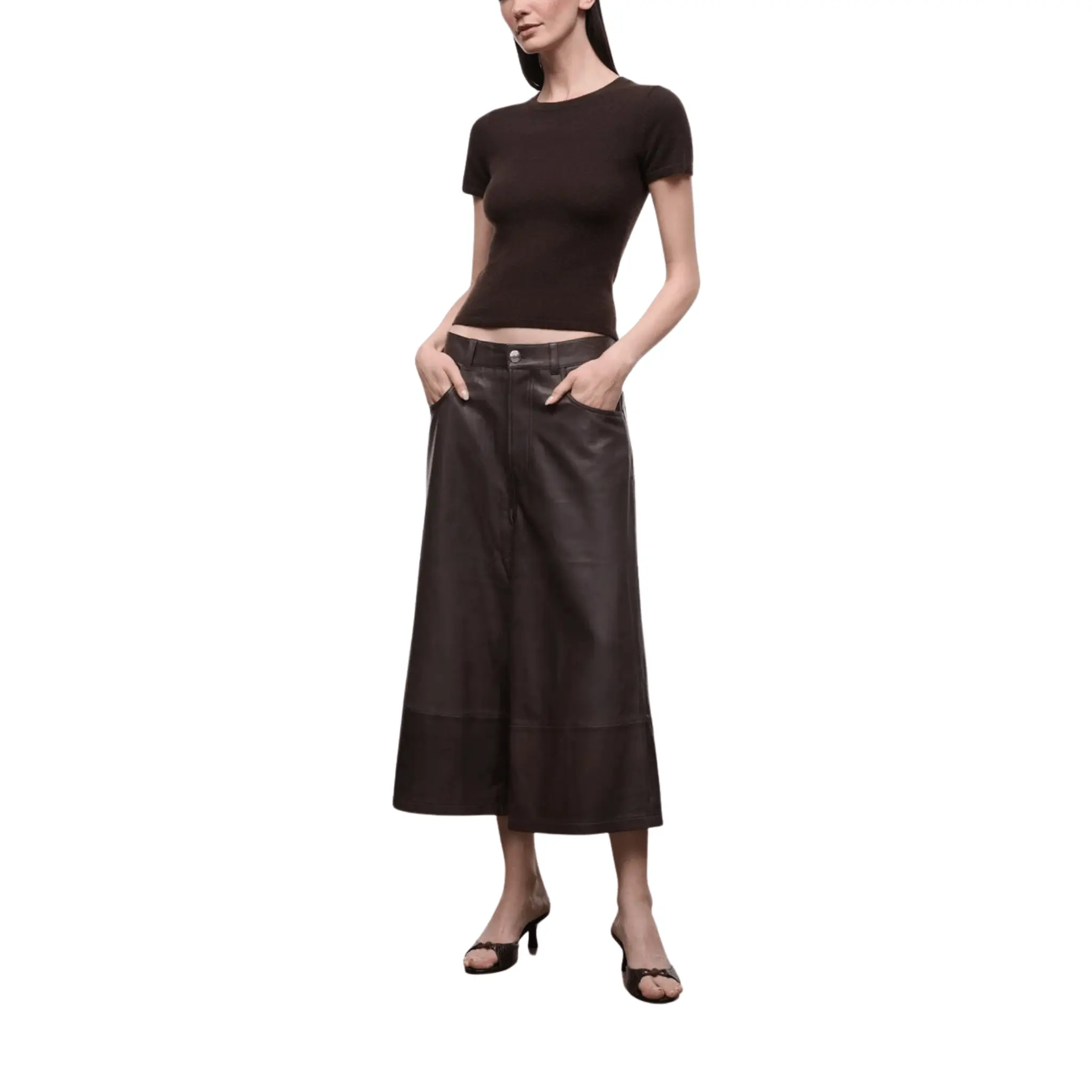 Staud Hunter Leather Culotte